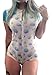 Littleforbig Adult Baby Onesie Diaper Lover (ABDL) Snap Crotch Romper Onesie Pajamas-Sleepytime Pattern