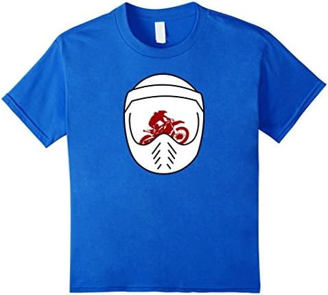 Kids Motorcycle Biker Helmet MX Motocross Off-Road T-Shirt 10 Royal Blue