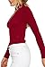 Prograce Women's Lace up Bandage Stretch Tight Bodysuit Jumpsuit Leotard