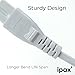 Ipax 10 Feet Long White Copper Wire AC Power Cord Cable Compatible with VIZIO TV UHD LED Smart HDTV E221-A1 E231-B1 E24-C1 E280-A1 E601i-A3 SmartCast E43-E2 E320-A0 E470-A0 LCD Monitor Sharp TV