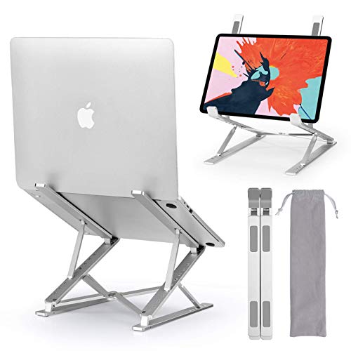 LEHOM Laptop Stand, Adjustable Aluminum Computer Holder, Foldable