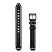 Compatible with Fitbit Inspire Bands & Inspire HR Leather Band Inspire 2 Band Fitness Tracker Replacement Accessories Band Women (Black 5.5'-8.1')