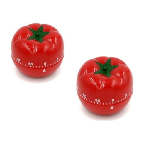 Creative Kitchen Timer-60 Minutes Count Down Kitchen Cooking Time Alarm (Set of 2, Tomatoes)