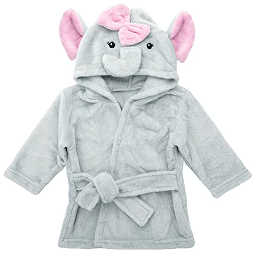 Mr. Pen Baby Animal Face Robe - Unisex, 0-9 Month, Plush, Elephant, Hooded Towel