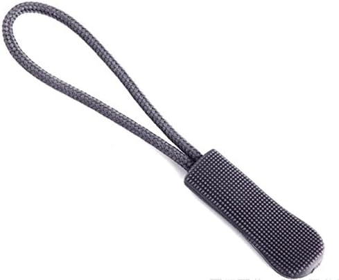 Lifreak Zipper Pulls 10pcs Nylon Cord Non-slip Gripper (Dark Grey)