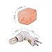 LUNSY Himalayan Pink Salt Lamp Night Light Hand Carved Natural Crystal, 7W Bulb