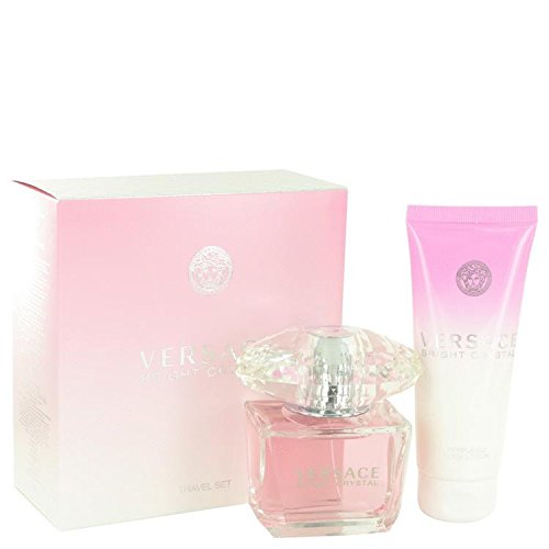 Versace Makeup Bag. Versace Bright Crystal 3 Piece Gift Set For Her (3 Oz Edt Spray, 3.4 Oz Body ...