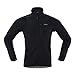 ARSUXEO Winter Warm UP Thermal Softshell Cycling Jacket Windproof Waterproof Bicycle Mountain Bike Clothes 15-K Black Size Small
