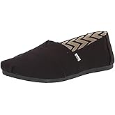 TOMS Womens Sperry Walpargata P Loafer Flat, Black/Black, 10 US