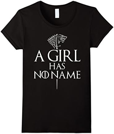 Womens A Girl Has No Name GOT Graphic Tshirt Medium Black