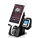 Holder-Mate Heavy Aluminum 3 in 1 Apple Watch Charger Stand Charging Station Dock for Airpods/Apple Watch Charger Series 4/3/ 2/1/ 44mm-38mm Support iPhone Xs Max/XS/XR/X/8/8 Plus/7 Phone Stand Dock