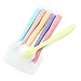 6 Pieces Silicone Spatulas, 11 inch Large Rubber Spatula with Stainless Steel Core, Heat-Resistant Non-stick Spatulas