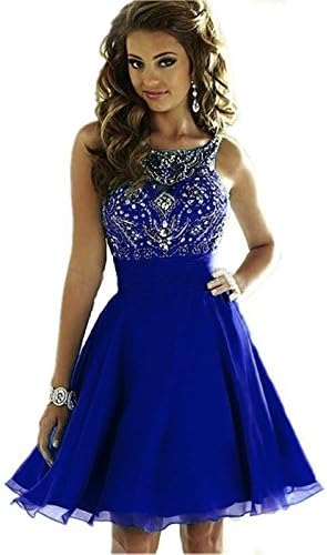 MEILISAY Meilishuo Women's Sparkly Beading Prom Dresses Short Homecoming Dresses for Juniors LF-146