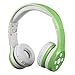 YUSONIC Toddler Headphones Wireless, Bluetooth Kid Headphones for Boys Girls,5 Button Easy use with Sharing Port, Built in Mic for Laptop Phones Computer (bs690 Green)
