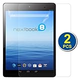 BIRUGEAR 2-Pack Premium HD Crystal Clear LCD Screen Protector for E-Fun 7.85'' Nextbook 8 NX785QC8G Quad Core (2014 Release ) Android 4.2 Capacitive Touch Screen Tablet