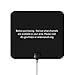 Homasy Upgraded 50 Miles Amplified Indoor HDTV Antenna, 10ft Coax Cable Digtial TV Antenna with Detachable Signal Amplifier Booster for The Highest Performance, Black