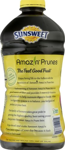 SUNSWEET AMAZIN PRUNE JUICE PLASTIC BOTTLE, 64 OUNCE