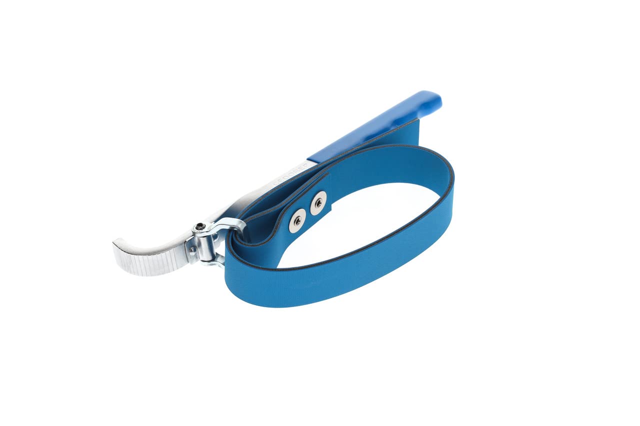 GEDORE Strap wrench, Strap width 25 mm, Extra wide, Ø 140 mm (5 1/2"), Non-slip, 220 mm long, Chrome-plated, 36 1-140 — image 1