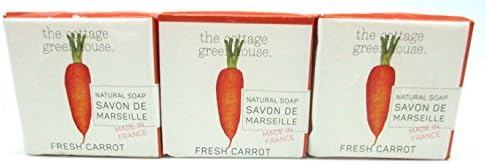 The Cottage Greenhouse Set of 3 Fresh Carrot Soap