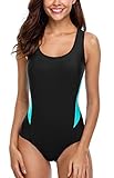 ATTRACO Women's Pro Sports Swimsuit One Piece Athletic Bathing Suit Racerback