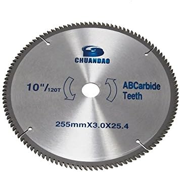 Circular Saw Blade Cutting for Wood and Wood Composites 10 inch x 120 Teeth