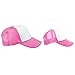 DALIX Mommy and Me Hats Mom and Daughter Father Son Caps Baby Caps Neon Pink Wht