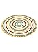 Carol Wright Gifts Deluxe Fitted Round Tablecloths, Up-to 48-Inch