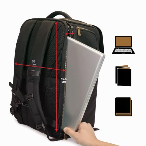 ENHANCE DnD Backpack - RPG DM Bag for Dungeons and Dragons - DnD Travel Organizer for 6-8 Books Upright Bag, Laptop Slot/18" DM Screen, Accessory Pockets