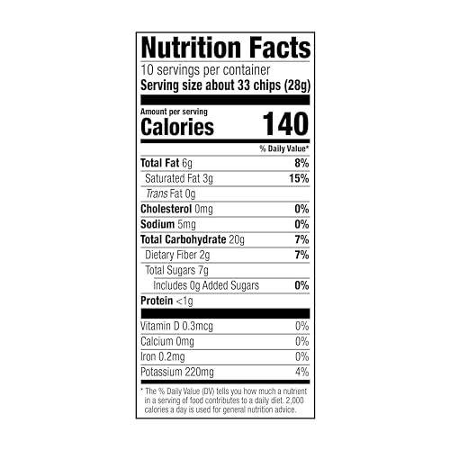 AMAZON FRESH, SWEET PLANTAIN CHIPS, 10 OZ (PACK OF 4) (PREVIOUSLY WICKEDLY PRIME, PACKAGING MAY VARY)