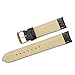 iStrap Leather Watch band Alligator Grain Calfskin Replacement Strap Stainless Steel Buckle Bracelet for Men Women-18mm 19mm 20mm 21mm 22mm 24mm-Black Brown