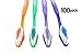 Vivid Unibrush II Premium Quality Toothbrushes – Pre-Pasted Toothpaste on Bristles – Individually Wrapped – Designed for Daily Use, Overnight Guests, Traveling, (100 Pack), UniBrush II, by Vivid
