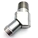 JSD 1041 Stainless Steel 45 Degree Heater Hose Fitting 1/2