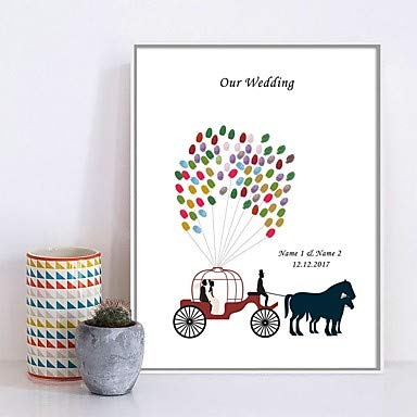 Biglietti Di Auguri Albero Di Impronte Digitali Di Nozze Fai