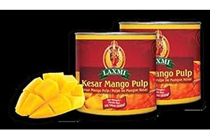 LAXMI BRAND Laxmi, Mango Pulp Kesar, 30-Ounce (6 Pack)