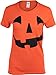 Ann Arbor T-shirt Co. Jack O' Lantern Pumpkin Women's T-Shirt/Easy Halloween Costume Fun Tee-Orange-Medium