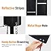 MoKo Tongue Jack Cover, Universal Trailer Jack Cover Waterproof Heavy Duty 600D Nylon Camper RV Jack Cover with Reflective Strips 9 x 18 Inches - Black