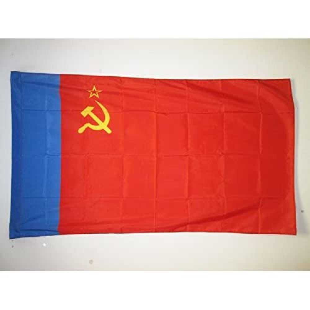 AZ FLAG Russian Soviet Federative Socialist Republic 1954-1991 Flag 3' x 5' for a pole - Soviet Russia RSFSR flags 90 x 150 cm - Banner 3x5 ft with hole