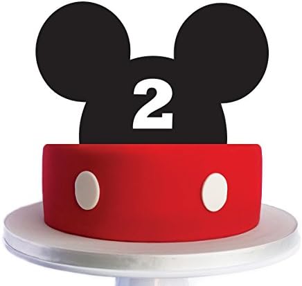 Mickey Mouse 2nd year Cake Topper by Acrylic Art Design
