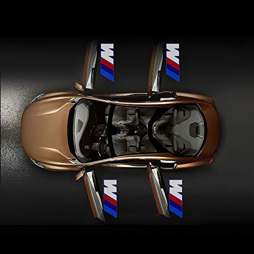 Car Door Light Logo Projector Lighting, 4 Pcs LED Car Ghost Shadow Welcome Lights East Installtion for BMW M 3 5 6 7 X Z GT Mini Series - Thumbnail 5