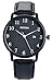 Mens Leather Watch Classic Bussiness Casual Quartz Analog Wrist Watches Simple Arabic Numeral Calendar Date Male Dress Wristwatch Black Strap Black Dial Timepiece 99 Ft Waterproof