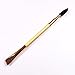 Kingfansion 1PCS Makeup Bamboo Handle Double Eyebrow Brush + Eyebrow Comb
