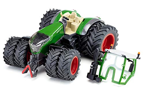 siku 3289, Fendt 1042 Vario Traktor mit Doppelbereifung, 1:32, Metall/Kunststoff, Grün, Abnehmbare Fahrerkabine, Front… – Bild 3