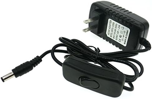 ELEDISON 1-Pack 12V 2A DC Power Driver with On/Off Switch Electronic Voltage Transformer 100-240V AC Input Power Supply Converter Constant Voltage
