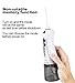 QQcute Cordless Water Flosser Portable Oral Irrigator Teeth Cleaner Rechargeable Anti Leakage 3-Mode 200ML Water Tank Waterproof Design