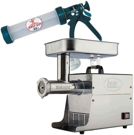LEM Big Bite #8 Meat Grinder & Jerky Gun Bundle