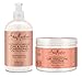 SheaMoisture Coconut and Hibiscus Combination Pack; Curl & Shine Conditioner 13 oz. Curl Enhancing Smoothie 12 oz