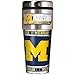 NCAA Michigan Wolverines Metallic Travel Tumbler, 16-Ounce