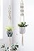 Mkono Macrame Plant Hanger Hanging Planter Wall Art Boho Home Decor 41 Inches, Set of 2thumb 1