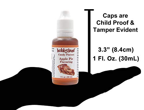 Hobbyland Candy Flavors (Apple Pie Flavoring, 1 Fl Oz), Apple Pie Concentrated Flavor Drops