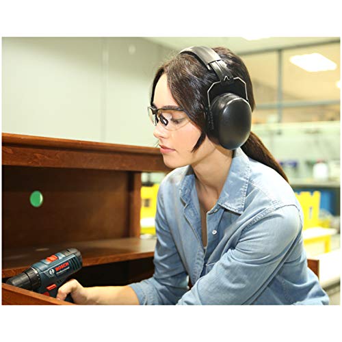 AmazonBasics Noise Reduction Safety Earmuffs Ear Protection, Solid